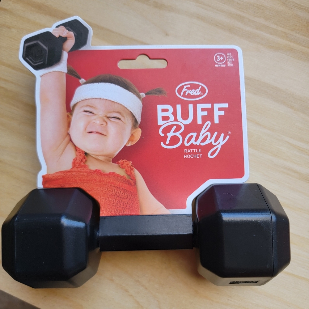 Baby dumbbell rattle